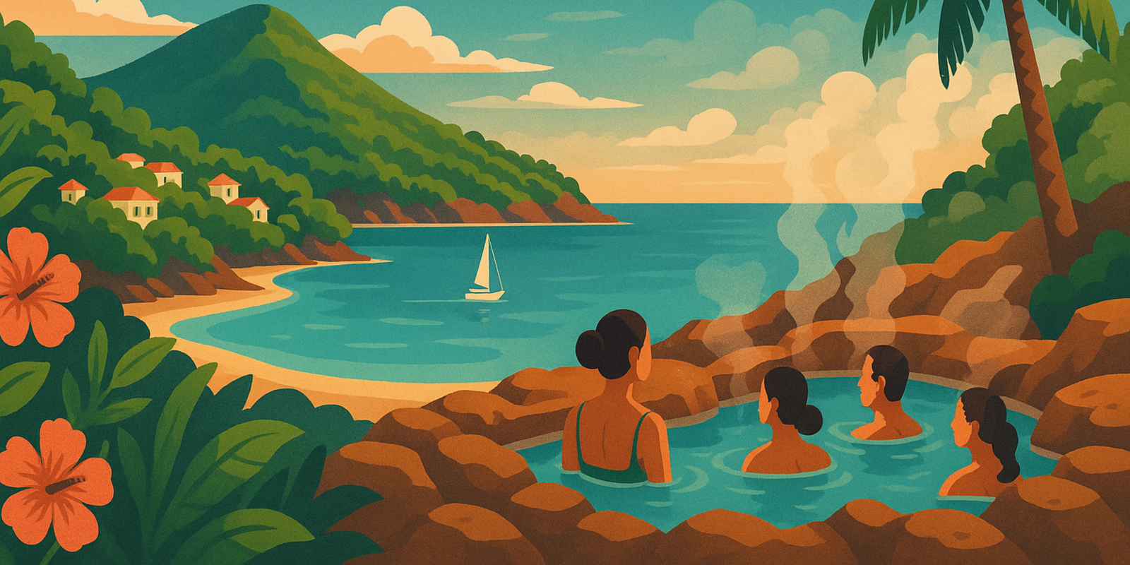 Illustration de Bouillante en Guadeloupe