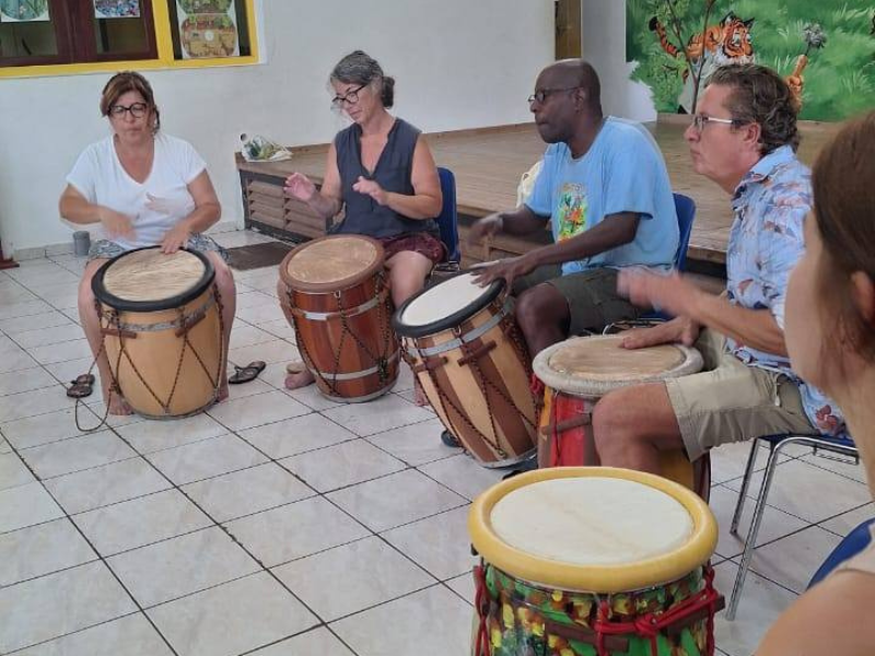 Initiation au Gwoka en Guadeloupe à Sainte-Anne