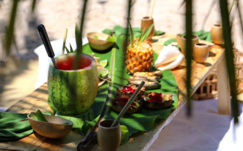 Atelier cuisine sur la plage en Guadeloupe