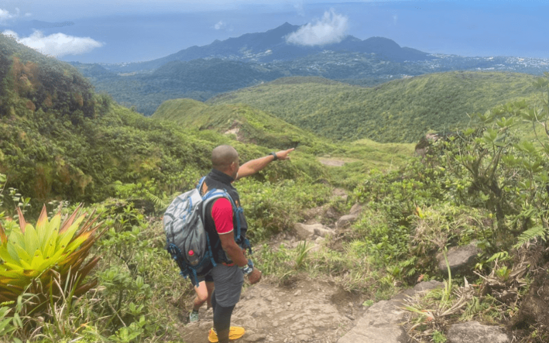 Randonnée sur le volcan de la soufrière