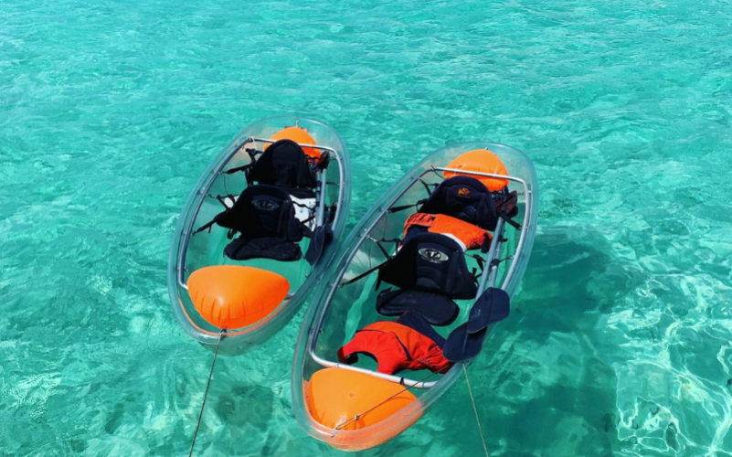 Kayak transparent Guadeloupe