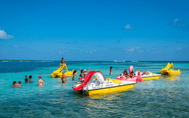 Sortie en Pédalo dans le lagon de Saint-François