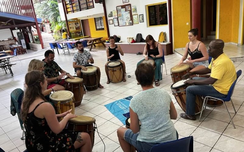 Initiation au Gwoka en Guadeloupe à Sainte-Anne