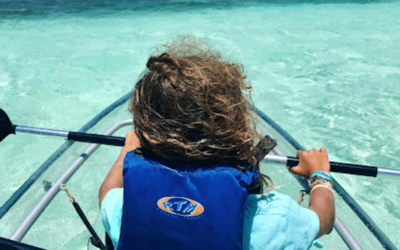 Kayak transparent Guadeloupe