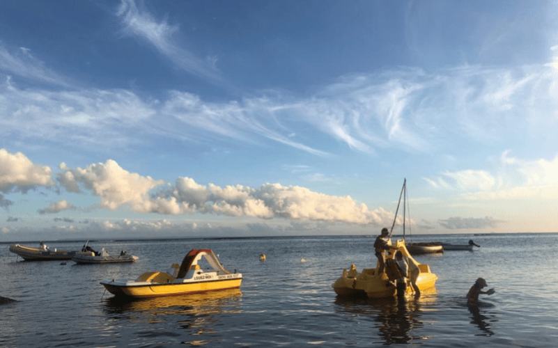 Sortie en Pédalo dans le lagon de Saint-François
