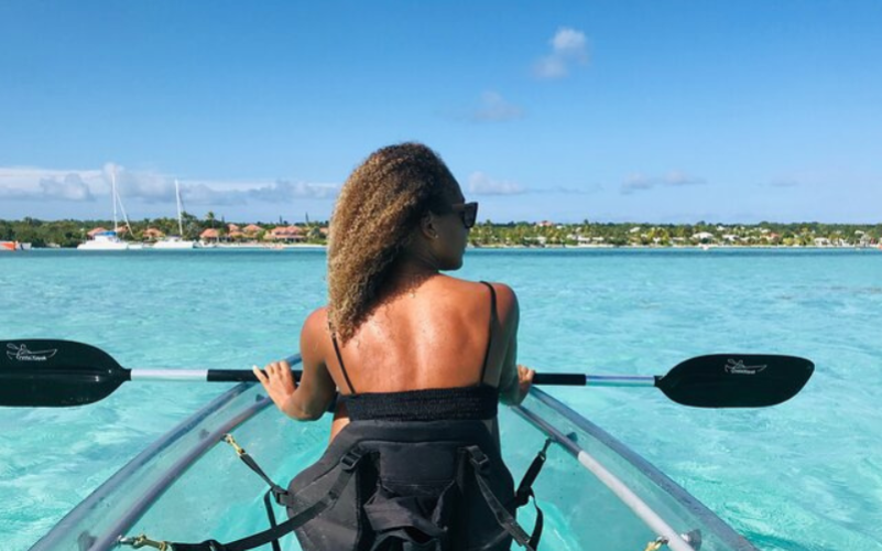 Kayak transparent Guadeloupe
