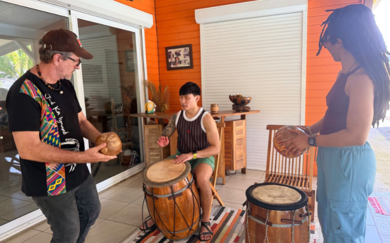 Initiation et cours de Gwoka avec Fabien, à Petit-Bourg en Guadeloupe