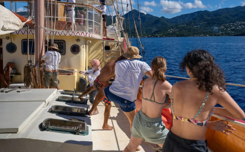 Journée en voilier en Guadeloupe. Voilier historique Starlahtt