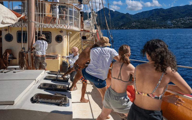 Journée en voilier en Guadeloupe. Voilier historique Starlahtt