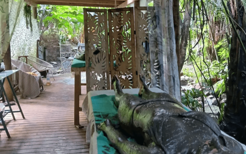 Rituel massage d'argile en Guadeloupe par roots evasion