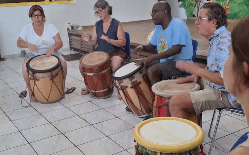 Initiation au Gwoka en Guadeloupe à Sainte-Anne