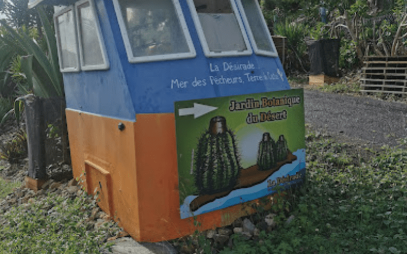 Entrée pour le jardin botanique du Désert à la Désirade.