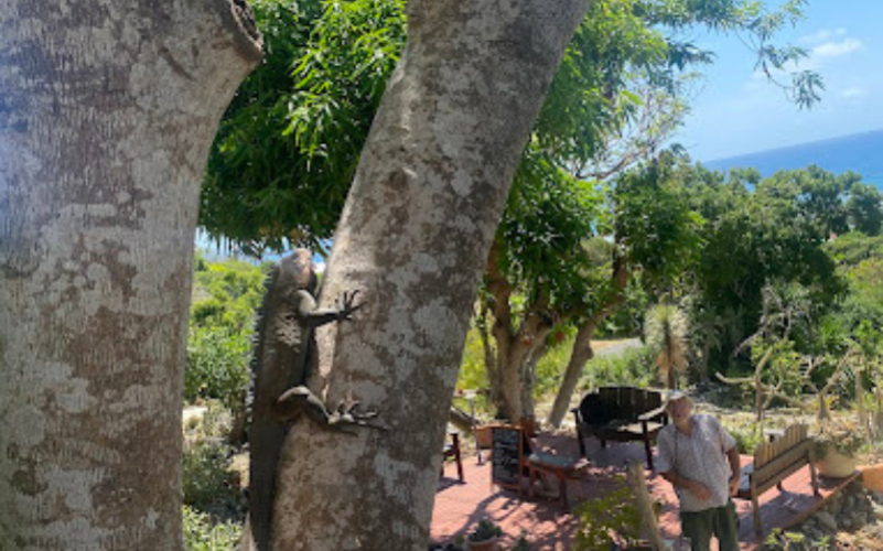Entrée pour le jardin botanique du Désert à la Désirade.